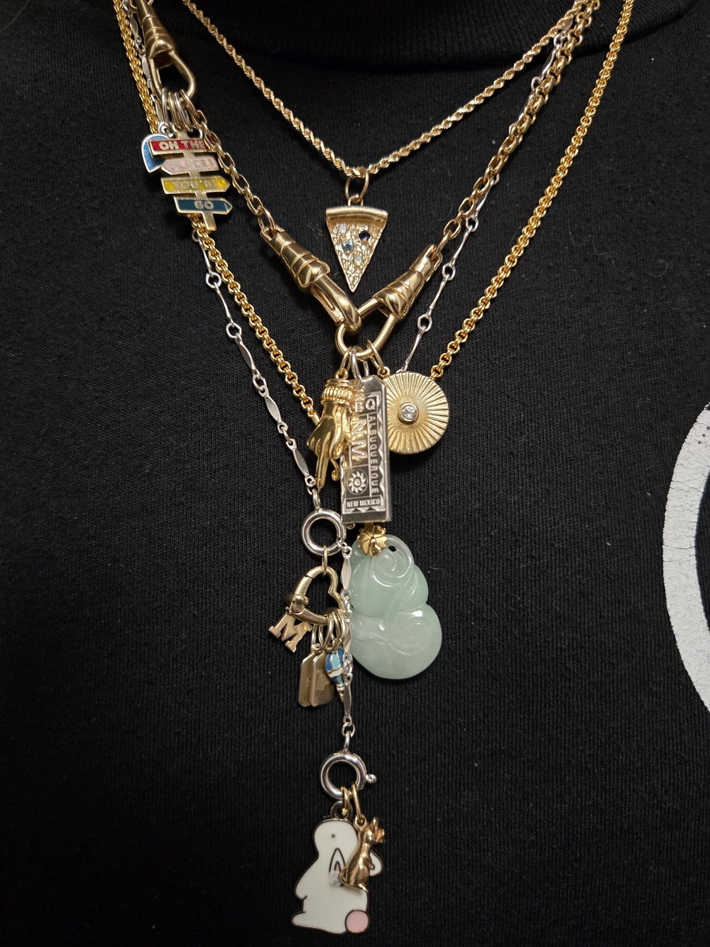 14k Blind Mouse Charm - Picture 6 of 6
